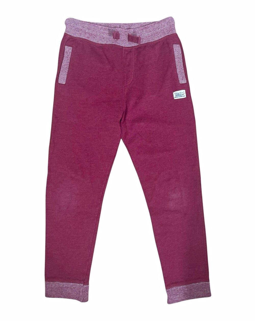 F&F Burgundy Sweatpants Jogger Pants Teens Regular Size 10 UK 9-10Y Waist 25 - Picture 1 of 5